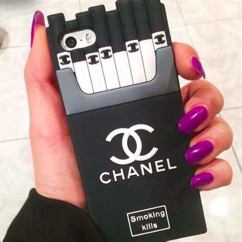 chanel iphone case smoking kills|iphone case cigarettes chanel.